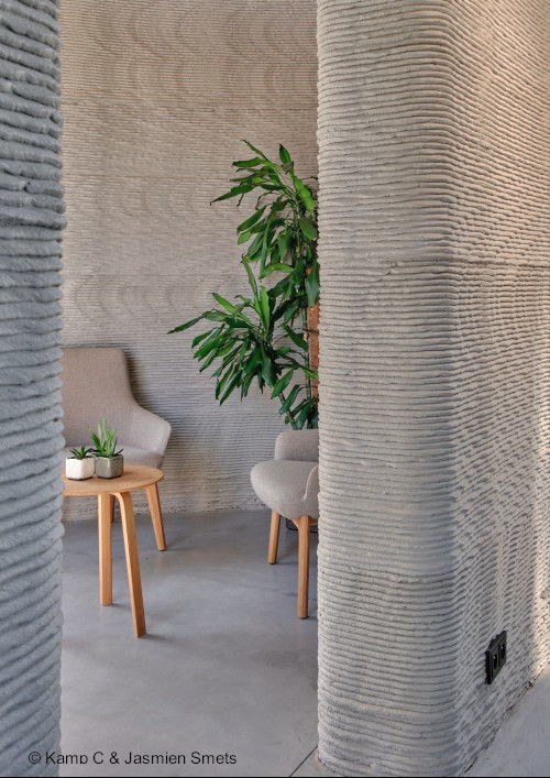 First two-storey 3D printed house in Europe - Interior